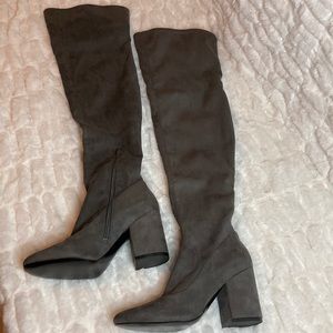 Marc Fisher Gray Thigh High boots